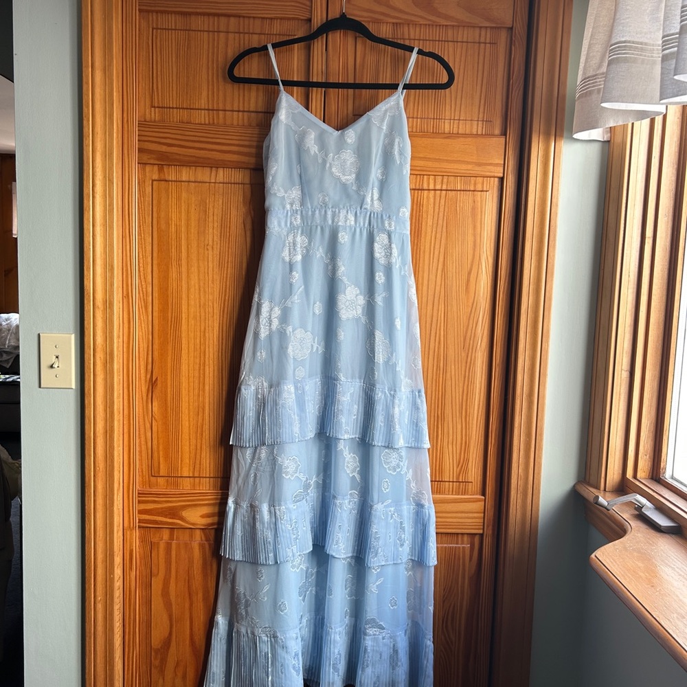 Lulu’s Elegant Blue Maxi Dress